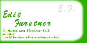 edit furstner business card