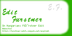 edit furstner business card